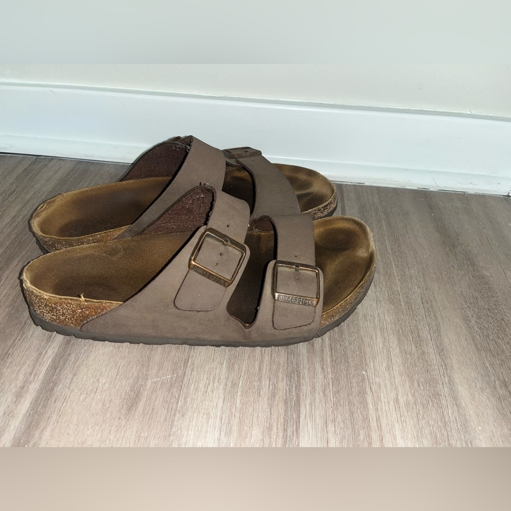 Brown Leather Birkenstocks Size 12